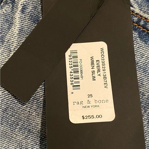 NWT Rag and Bone Everly Wren Slim Jeans Sz. 25 - Picture 5 of 7